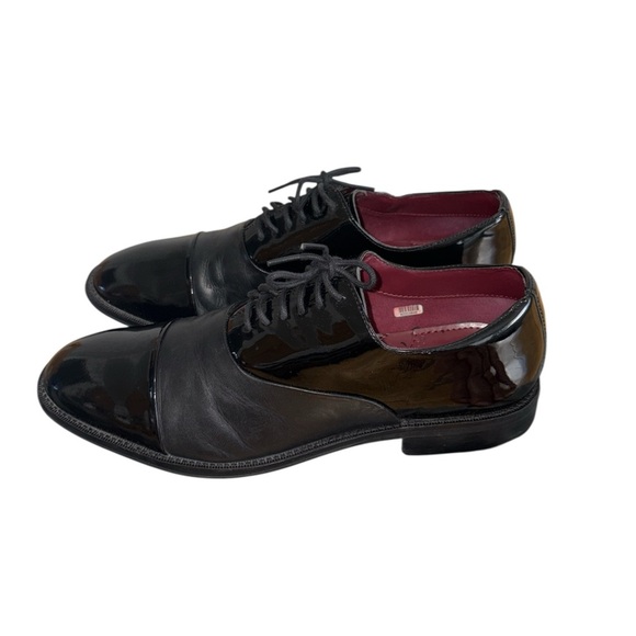The Blk Tux Patent Leather Tuxedo Oxford Black‎ Dress Shoes Men’s Size 8 main image 4